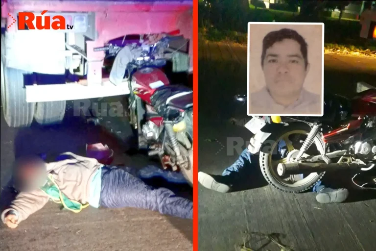 Tras impactar contra una chata cañera, pierde la vida mototaxista