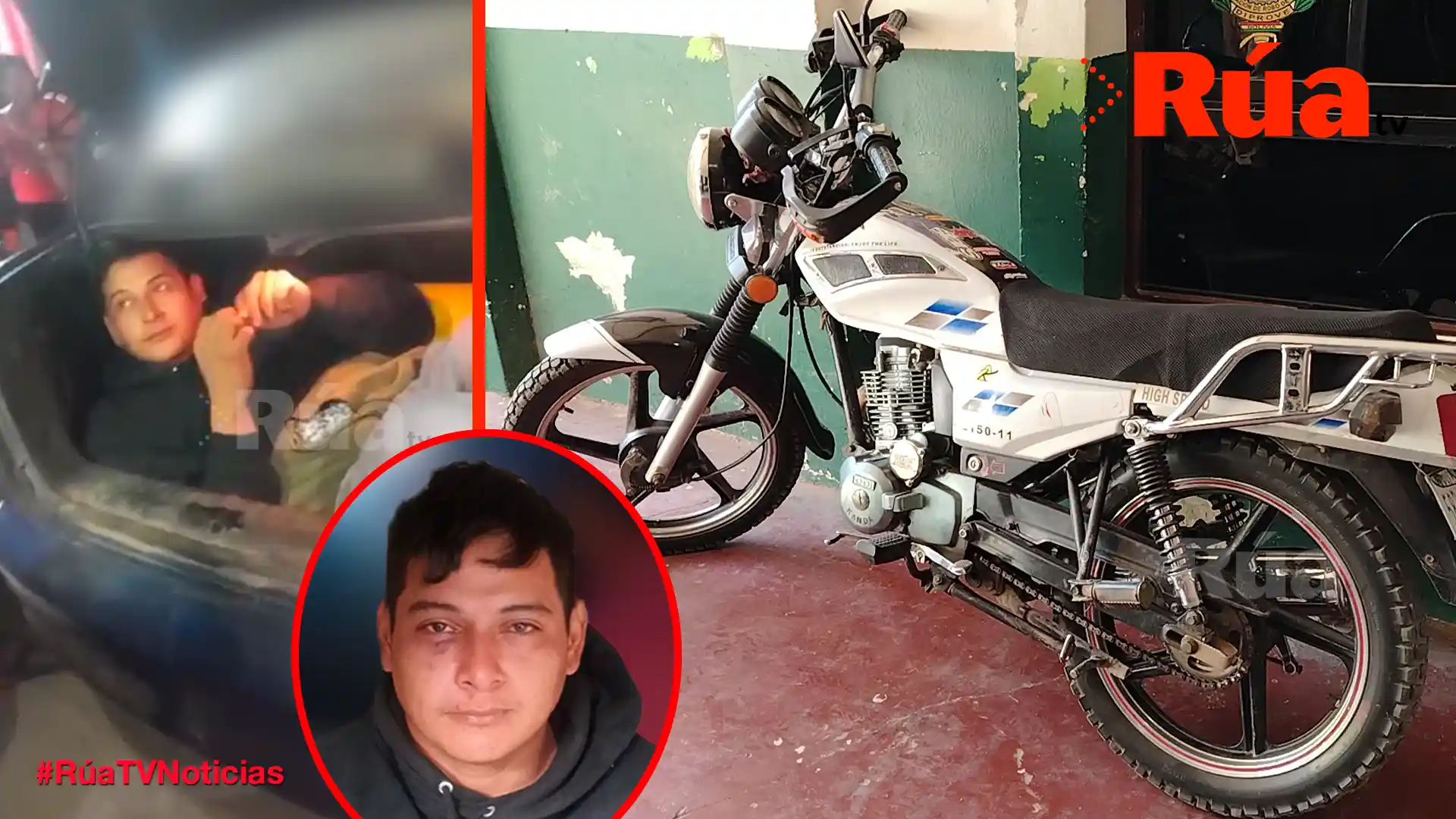 Vecinos detienen a Casanova en pleno robo de una motocicletasu cómplice lo abandonó y huyo del lugar