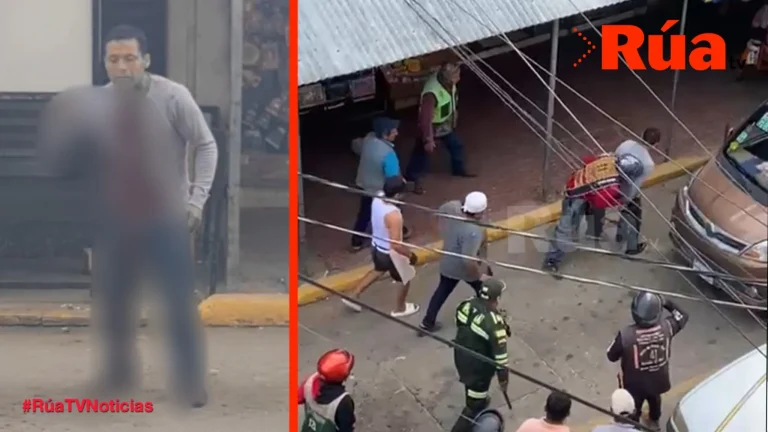 Ataca con arma blanca a su expareja y se autolesiona, sucedió en inmediaciones del mercado Germán Moreno.