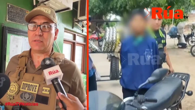 Delincuentes de 15 y 16 años planeaban trasladar la moto robada hasta Ivirgazama para su comercialización, aseguró la Policía.